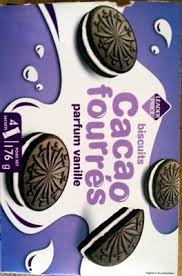 BISC CACAO FOURRE VANILLE LP 176G