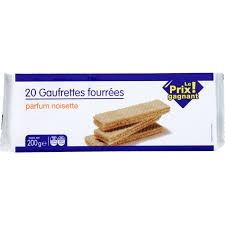 BISCUIT GAUFRETTE NOISETTE LPG 200G
