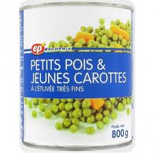 PETIT POIS JEUNE CAROTTE EP 800G
