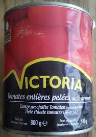 TOMATE ENTIERE PELEE VICTORIA 800G