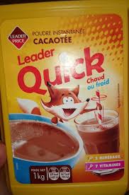 POUDRE  CACAOTE LEADER QUICK LP-1KG