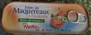 MAQUEREAUX ESCABECHE NETTO  169G