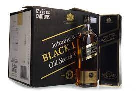 Carton BLACK LABEL 75CL 12 ans X 12