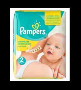 Couches PAMPERS N2 3-6kg - 80pcs