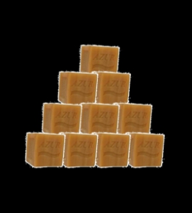 10 morceaux de savons Azur - 400g