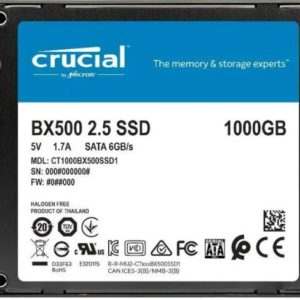 Disque Dur SSD Interne – BX500 – 1To – 2,5  pouces (CT1000BX500SSD1) ? Interfaces : 1 x SATA[SSD-CT1000BX500SSD1]