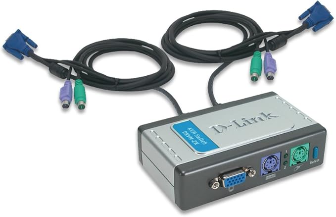 Switch+Clavier-ecran-souris-2 ports DKVM-2K[DKVM2U]