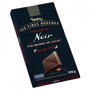 Chocolat Noir Netto 70% Cacao -100g