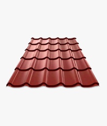 [BTVBADLA-ToCTui-0086] Tôle Tuile Prélaquée Texturée Ép. 0.50 cm – Rouge Bordeaux