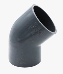 [BTVBADLA-PbSCou-0158] Coude 45° PVC Pression Femelle-Femelle Ø63 ERA